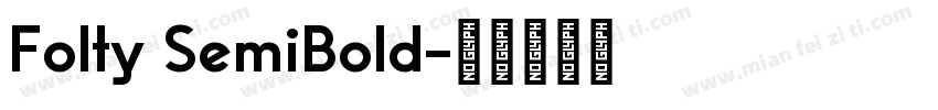 Folty SemiBold字体转换